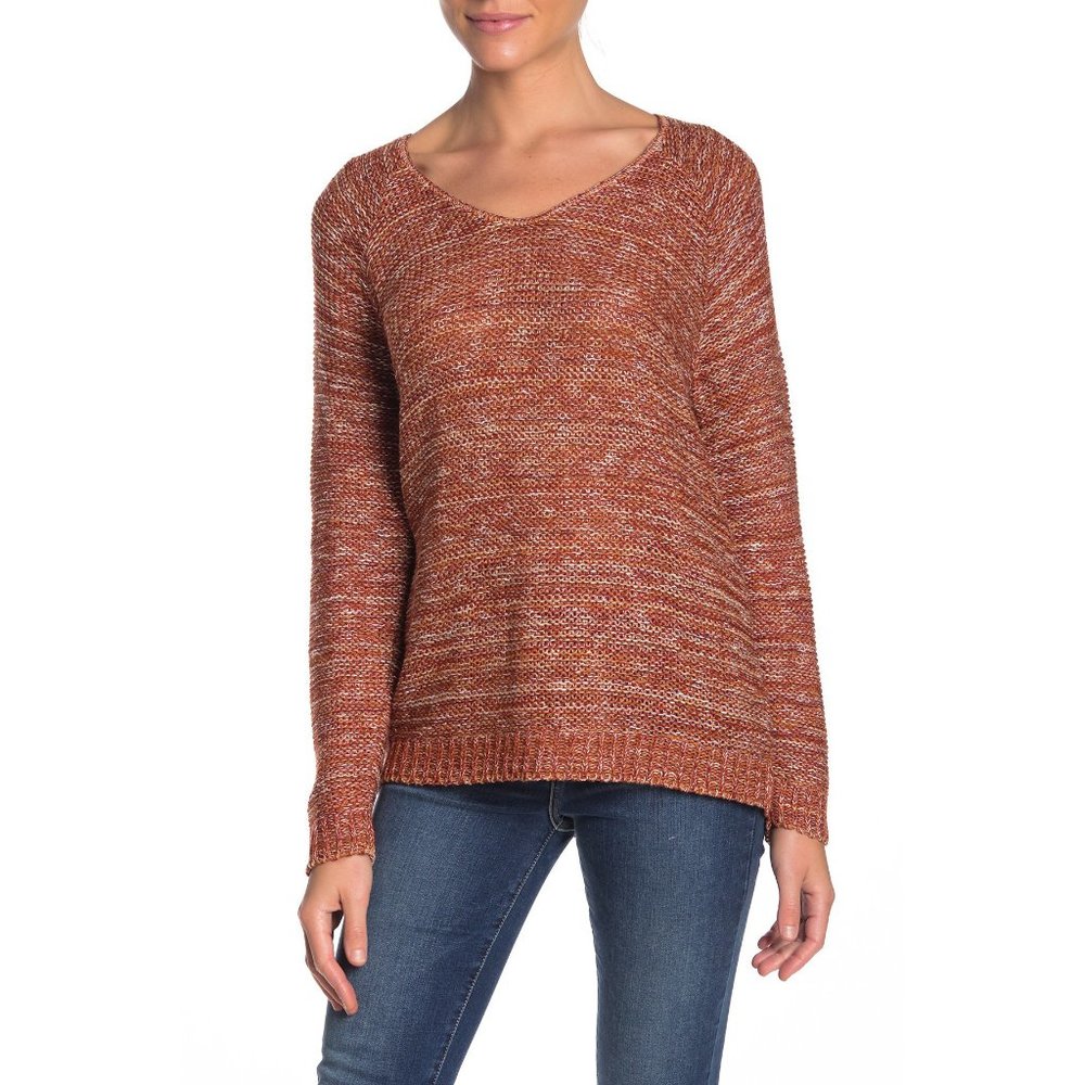 NWT Nordstrom Susina Deep VNeck Strap Back Sweater